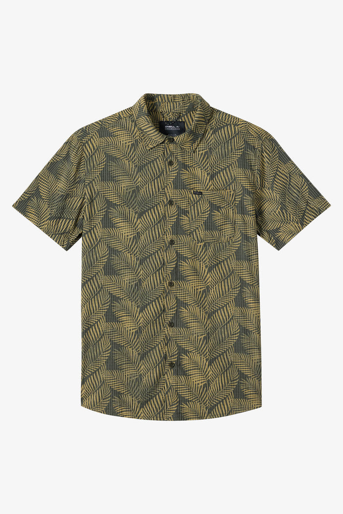 TRVLR Perforated Printed Standard Fit Shirt - Dark Olive | O'Neill