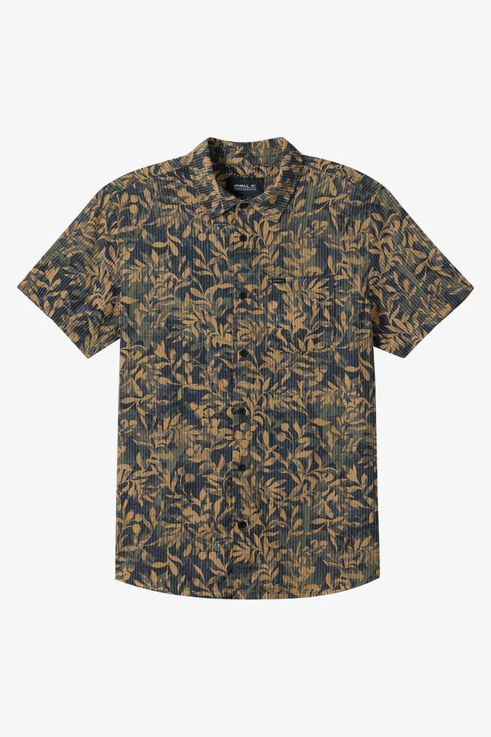 TRVLR Perforated Printed Standard Fit Shirt - Black | O'Neill