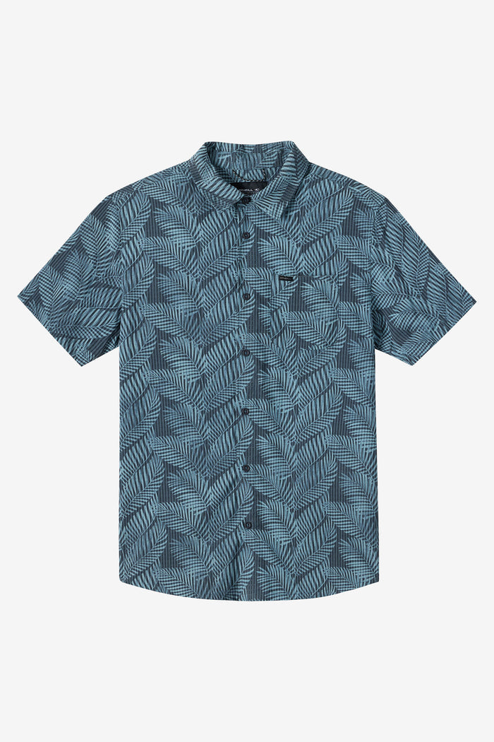 TRVLR Perforated Printed Standard Fit Shirt - Dark Slate | O'Neill