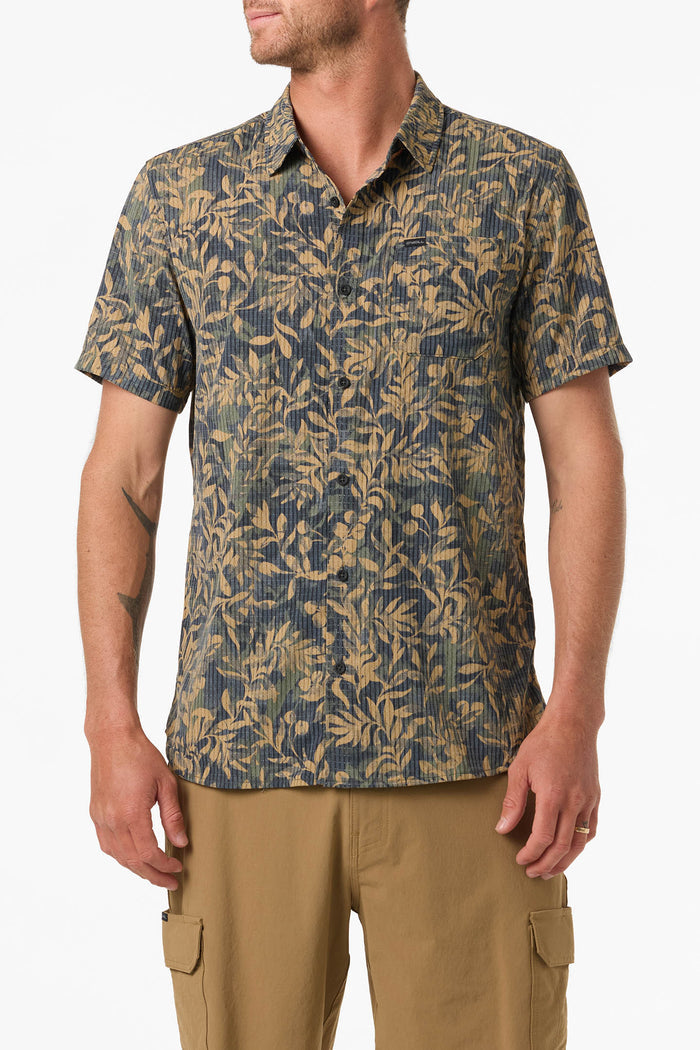 TRVLR Perforated Printed Standard Fit Shirt - Black | O'Neill
