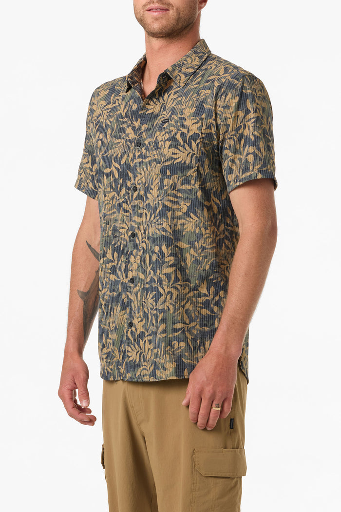 TRVLR Perforated Printed Standard Fit Shirt - Black | O'Neill