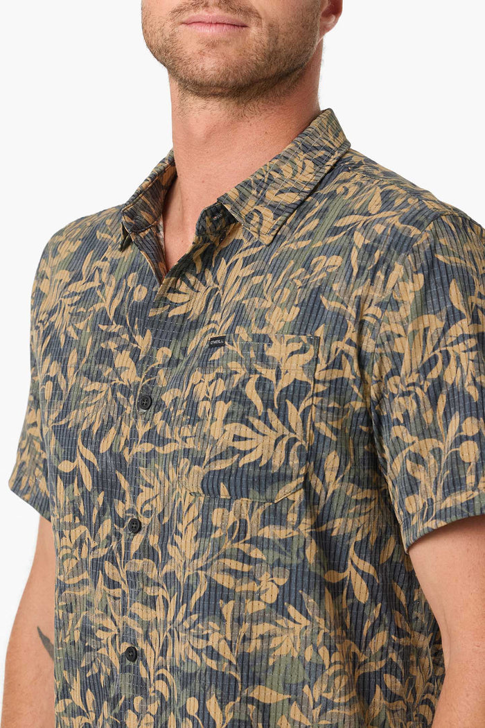 TRVLR Perforated Printed Standard Fit Shirt - Black | O'Neill