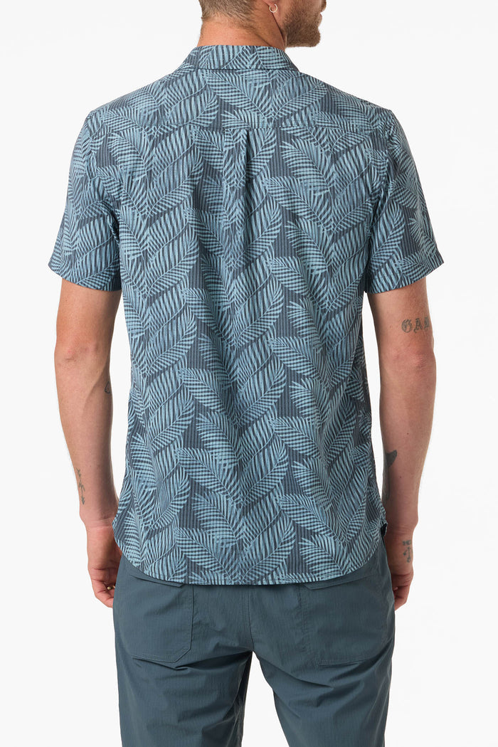 TRVLR Perforated Printed Standard Fit Shirt - Dark Slate | O'Neill