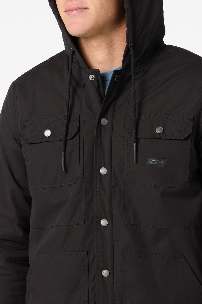 TRVLR Royce Hooded Jacket - Black | O'Neill