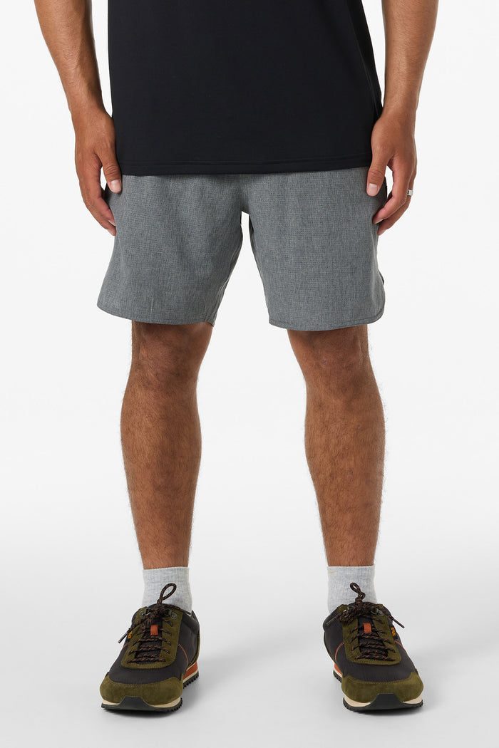 TRVLR Tech Lined 17" Hybrid Shorts - Hthr Dark Shadow | O'Neill