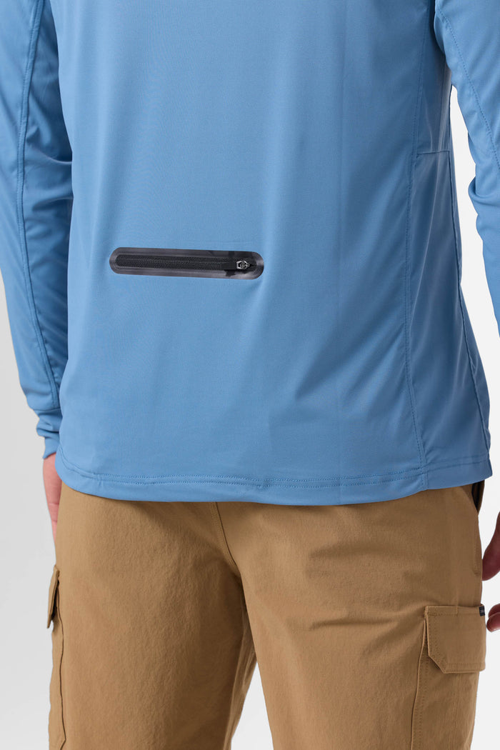 TRVLR UPF Elevated Hooded Long Sleeve Pullover