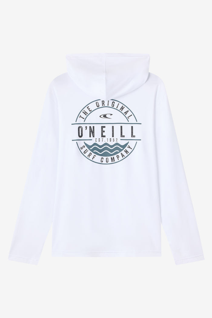 TRVLR UPF Hooded Blaze Long Sleeve Shirt - White | O'Neill