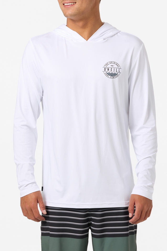 TRVLR UPF Hooded Blaze Long Sleeve Shirt - White | O'Neill