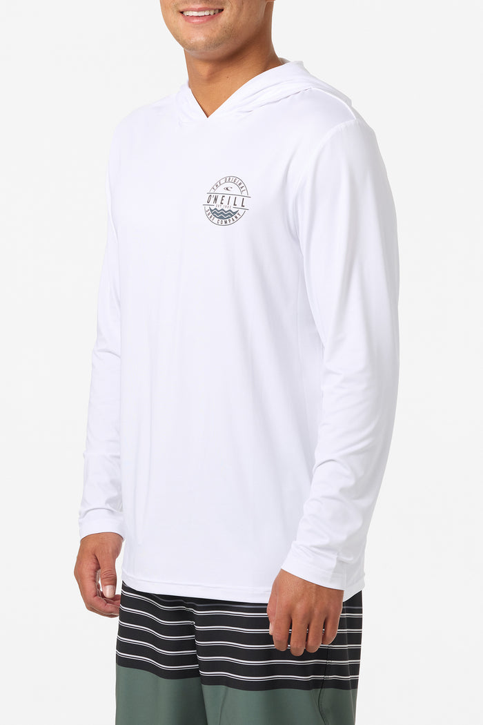 TRVLR UPF Hooded Blaze Long Sleeve Shirt - White | O'Neill