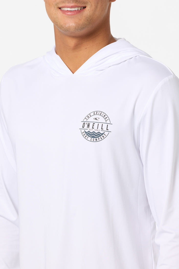 TRVLR UPF Hooded Blaze Long Sleeve Shirt - White | O'Neill