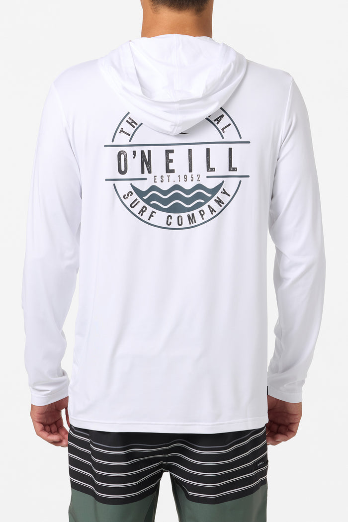 TRVLR UPF Hooded Blaze Long Sleeve Shirt - White | O'Neill