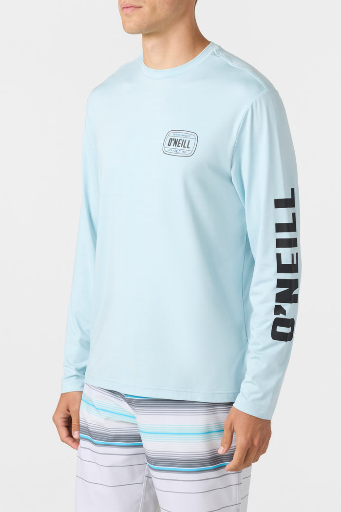 TRVLR UPF Long Sleeve Shirt - Heather Light Blue | O'Neill