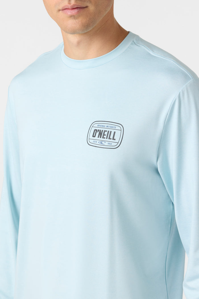 TRVLR UPF Long Sleeve Shirt - Heather Light Blue | O'Neill