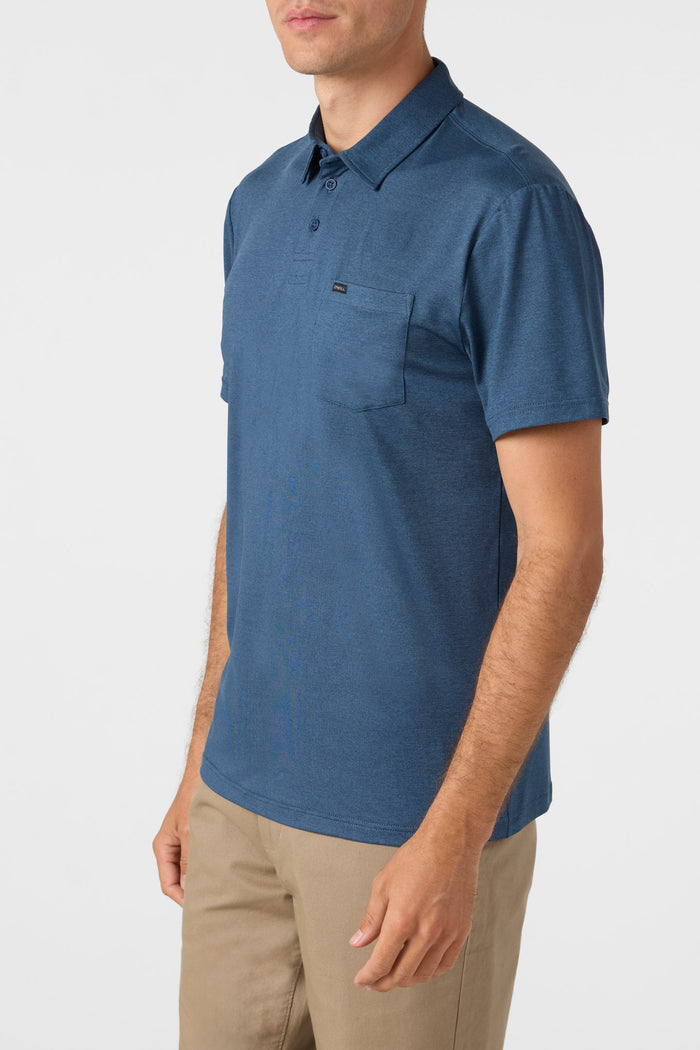 TRVLR UPF Polo - Navy Heather | O'Neill