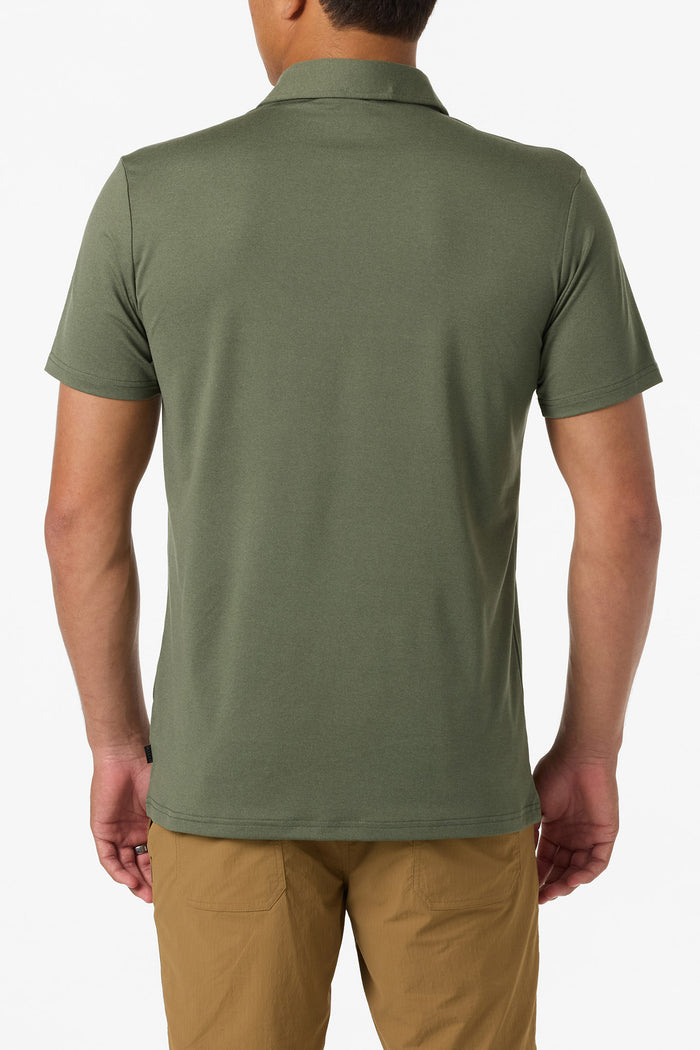 TRVLR UPF Polo - Htr Dk Olive | O'Neill