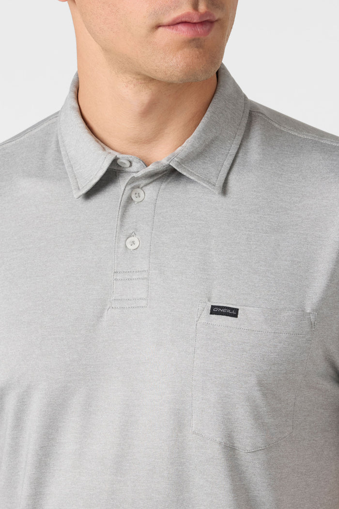 TRVLR UPF Polo - Heather Grey | O'Neill