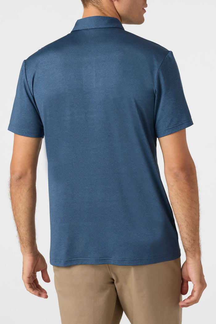 TRVLR UPF Polo - Navy Heather | O'Neill
