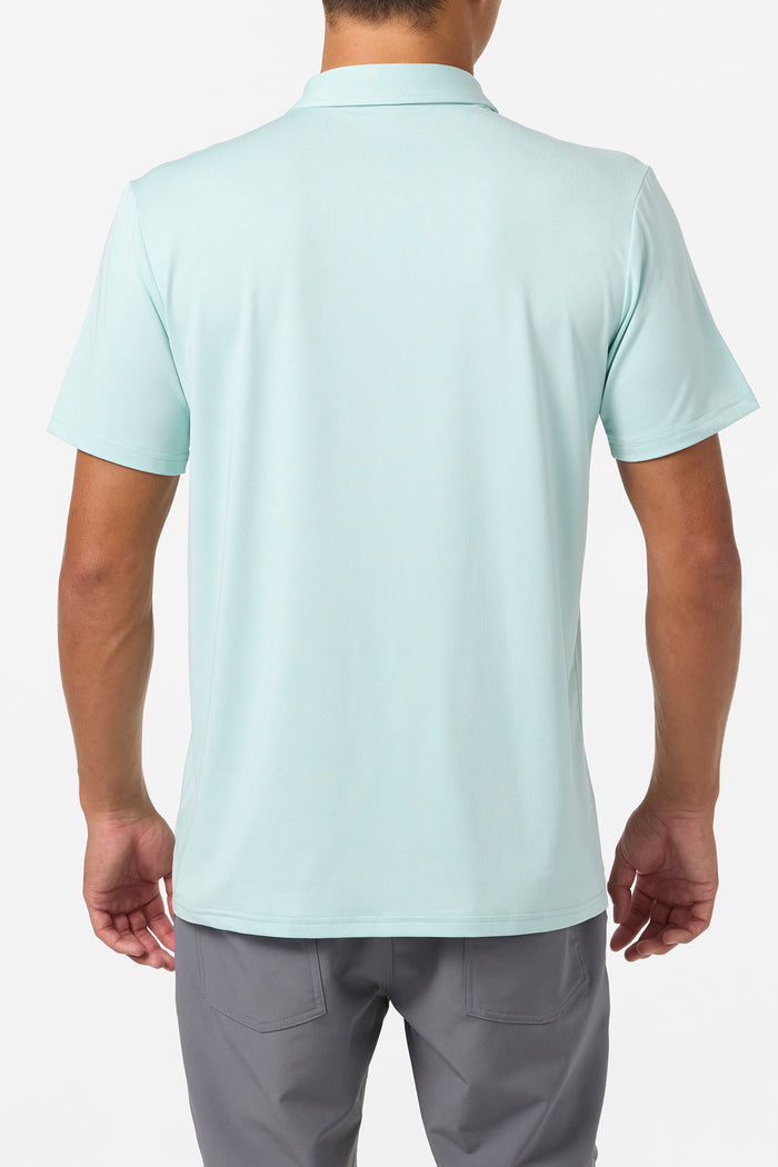 TRVLR UPF Polo - Heather Pastel Turquoise | O'Neill