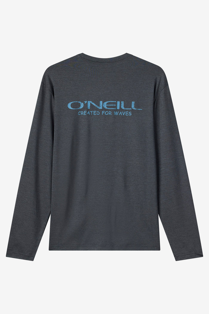 TRVLR UPF Stacked Long Sleeve Shirt - Hthr Black | O'Neill