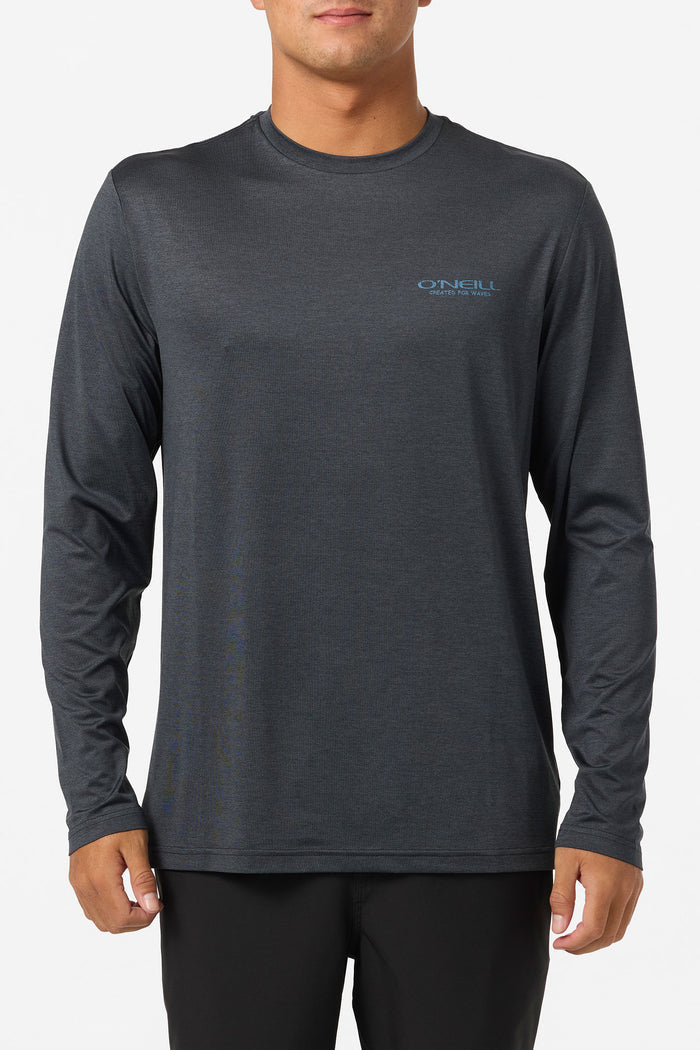 TRVLR UPF Stacked Long Sleeve Shirt - Hthr Black | O'Neill
