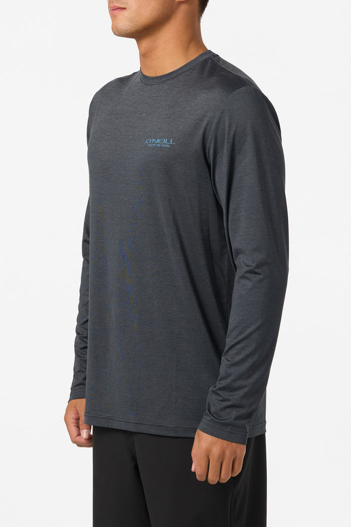 TRVLR UPF Stacked Long Sleeve Shirt - Hthr Black | O'Neill