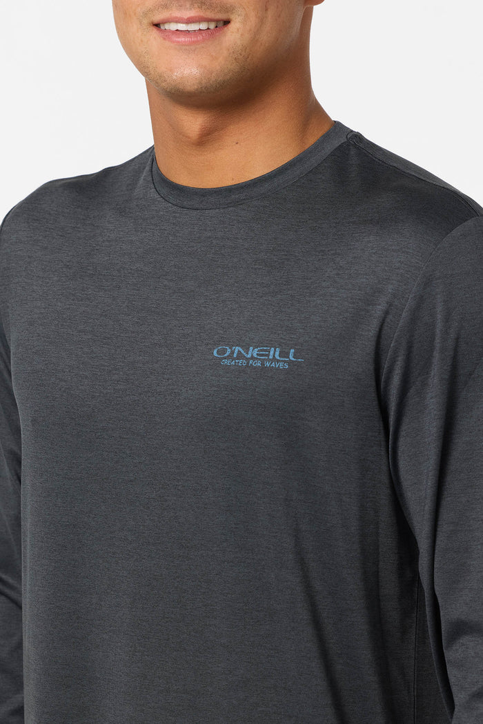TRVLR UPF Stacked Long Sleeve Shirt - Hthr Black | O'Neill