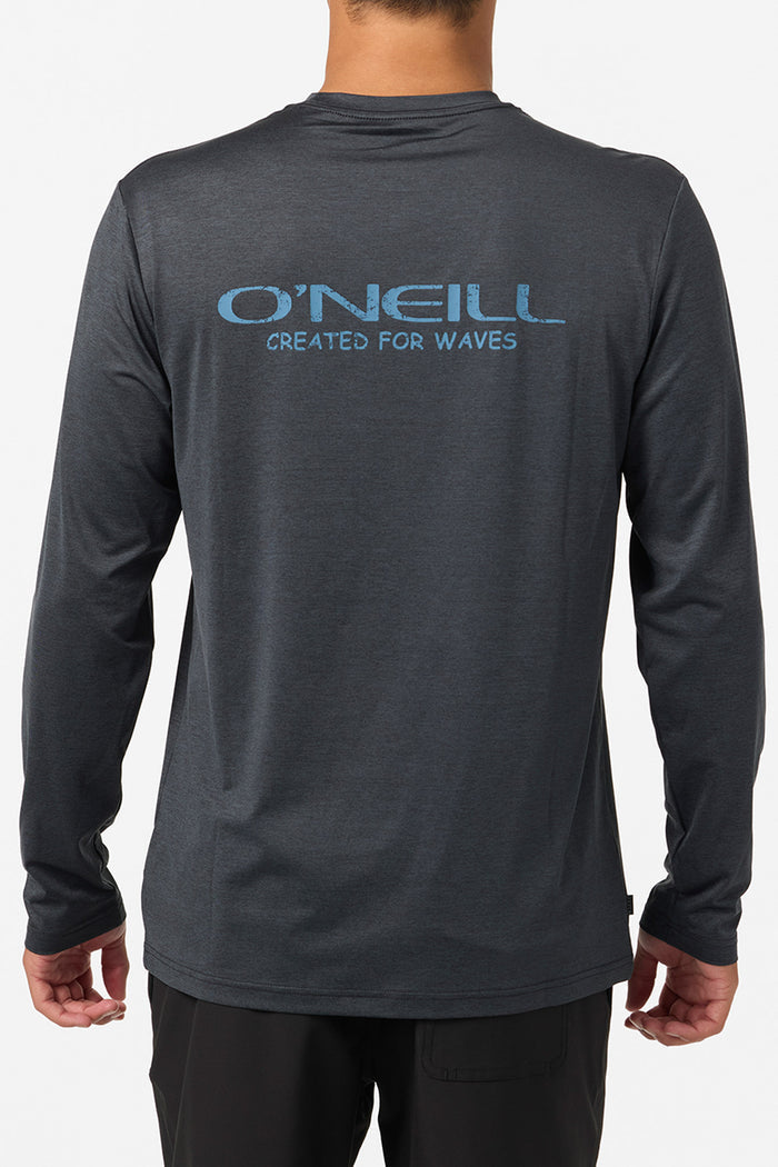 TRVLR UPF Stacked Long Sleeve Shirt - Hthr Black | O'Neill