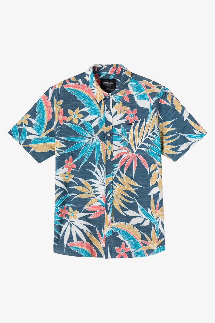 TRVLR UPF Traverse Slub Relaxed Fit Shirt - Midnight Navy | O'Neill