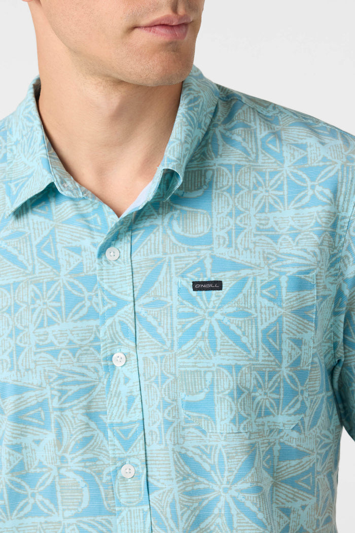 TRVLR UPF Traverse Slub Shirt - Pastel Turquoise | O'Neill