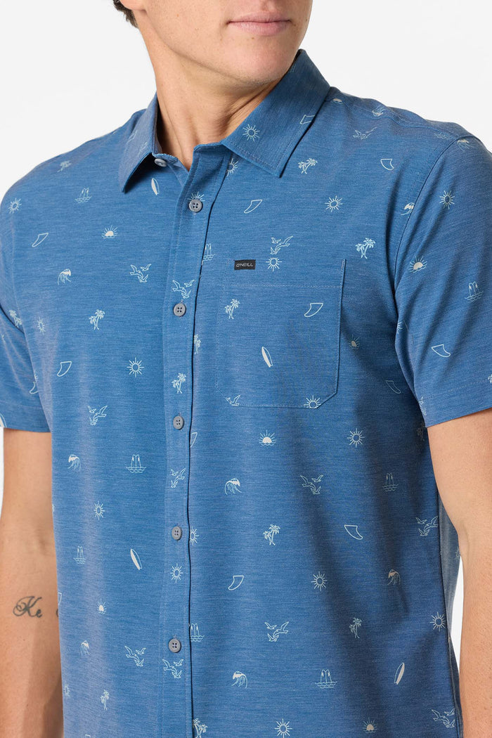 TRVLR UPF Traverse Standard Fit Shirt - Indigo 2 | O'Neill