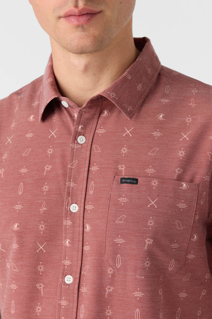 TRVLR UPF Traverse Standard Fit Shirt - Mahogany | O'Neill