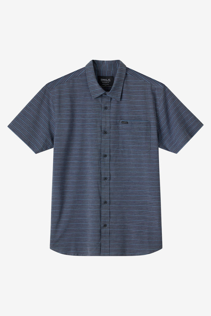 TRVLR UPF Traverse Stripe Standard Fit Shirt - Black 2 | O'Neill