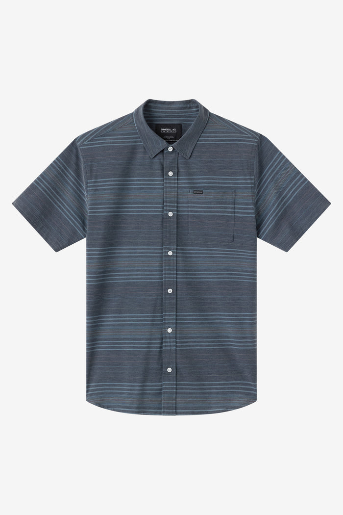 TRVLR UPF Traverse Stripe Standard Fit Shirt - Black | O'Neill