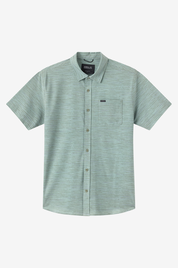 TRVLR UPF Traverse Stripe Standard Fit Shirt - Sage | O'Neill