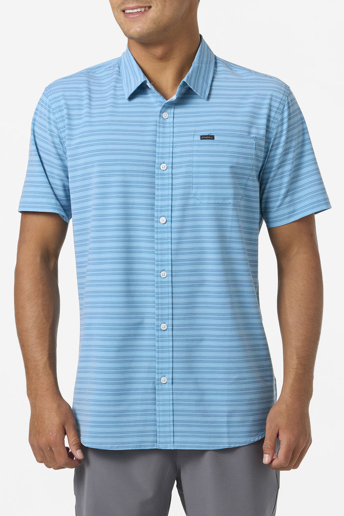 TRVLR UPF Traverse Stripe Standard Fit Shirt - Blue Fade | O'Neill