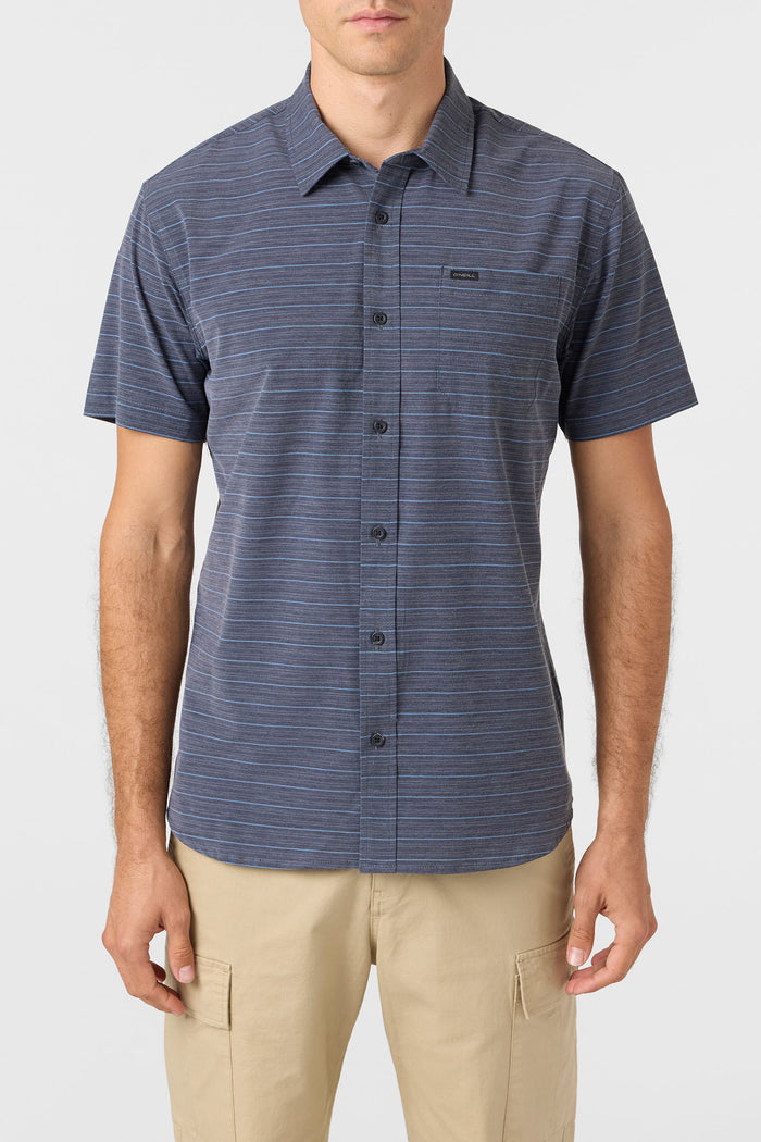 TRVLR UPF Traverse Stripe Standard Fit Shirt - Black 2 | O'Neill