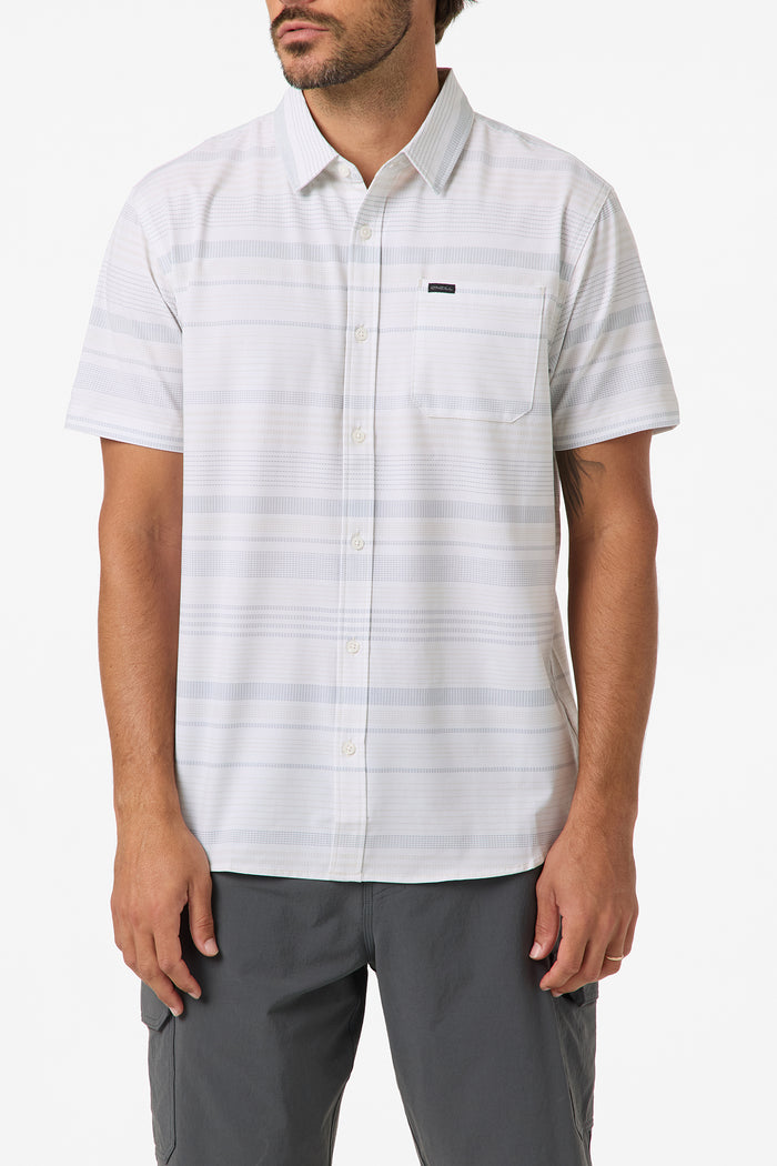 TRVLR UPF Traverse Stripe Standard Fit Shirt - Natural 2 | O'Neill