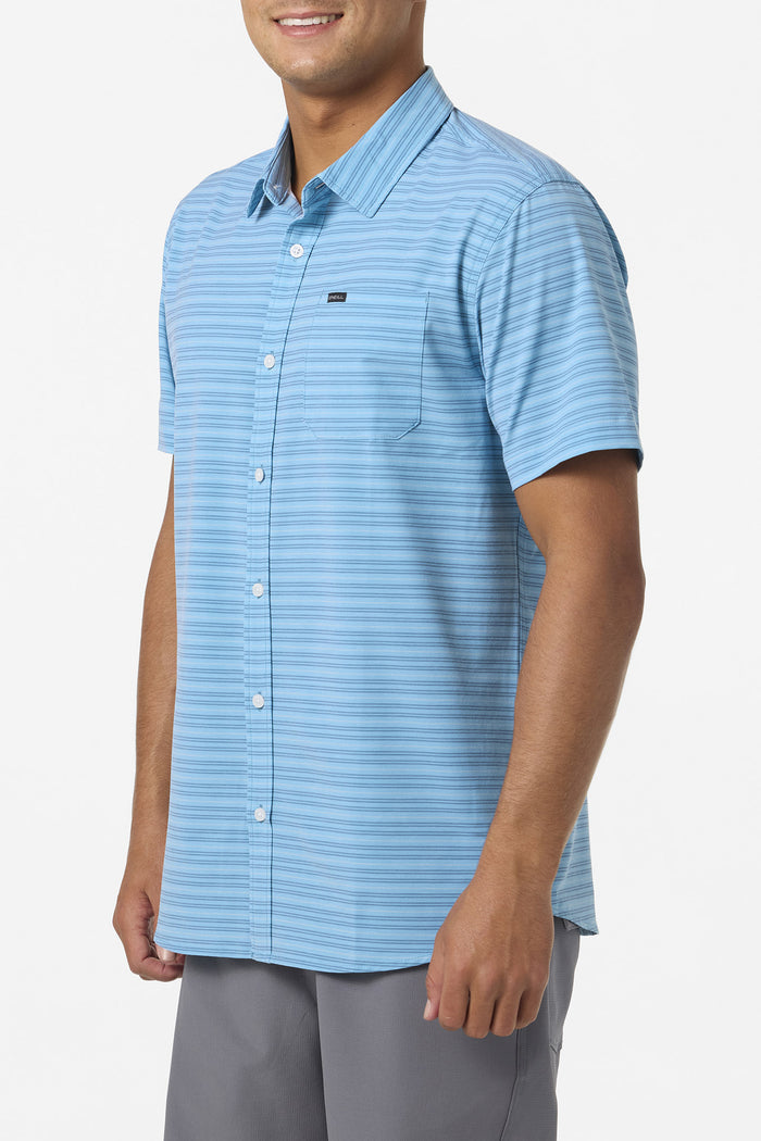 TRVLR UPF Traverse Stripe Standard Fit Shirt - Blue Fade | O'Neill