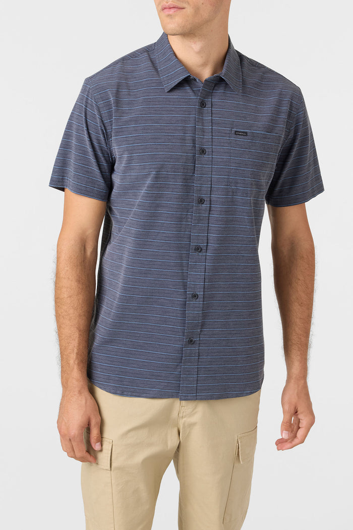 TRVLR UPF Traverse Stripe Standard Fit Shirt - Black 2 | O'Neill
