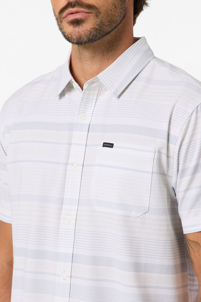 TRVLR UPF Traverse Stripe Standard Fit Shirt - Natural 2 | O'Neill