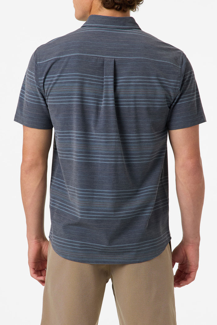 TRVLR UPF Traverse Stripe Standard Fit Shirt - Black | O'Neill