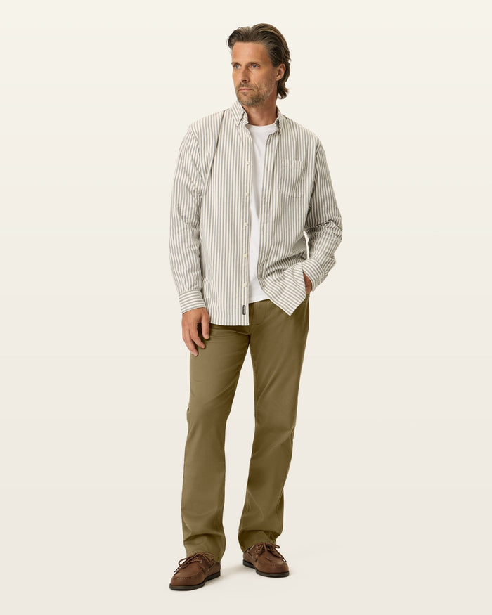 STRAIGHT SATEEN 5PKT in New Khaki