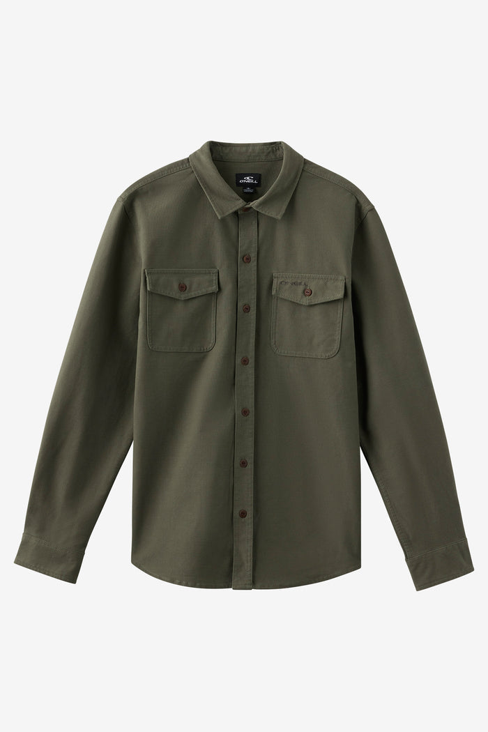 Unified Overshirt Standard Fit Long Sleeve Shirt - Dark Olive | O'Neill