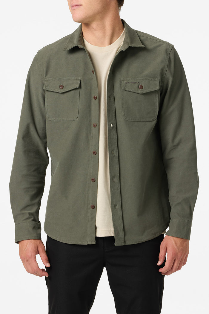 Unified Overshirt Standard Fit Long Sleeve Shirt - Dark Olive | O'Neill