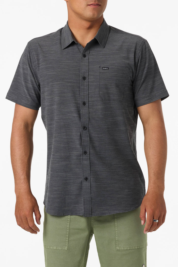 UPF Slub Solid Standard Fit Shirt - Black | O'Neill