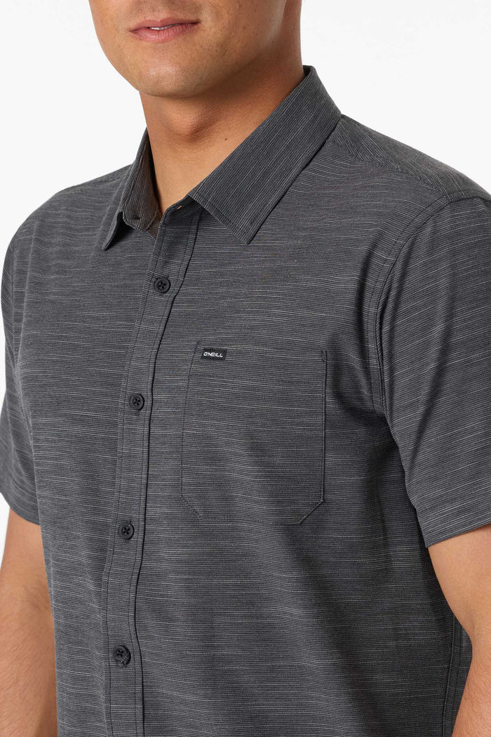 UPF Slub Solid Standard Fit Shirt - Black | O'Neill