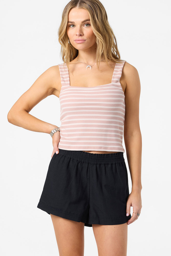 Vanessa Mini Stripe Tank - Misty Rose | O'Neill