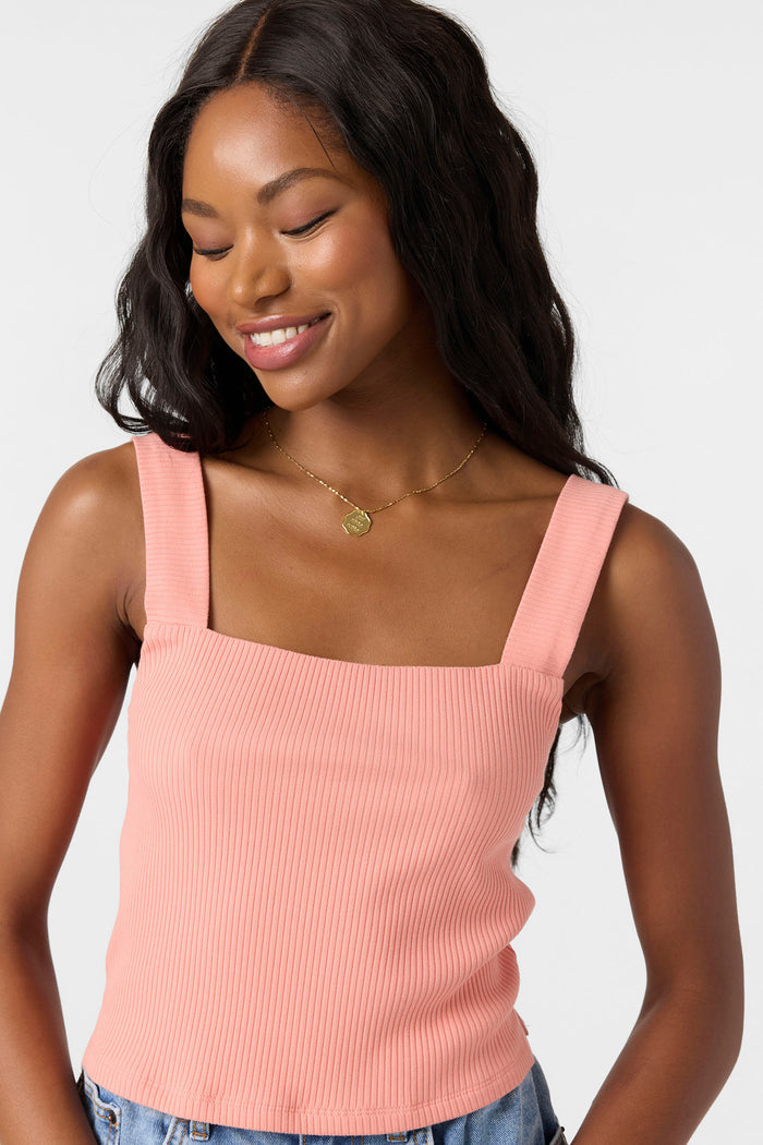 Vanessa Solid Sleeveless Top - Coral Haze | O'Neill