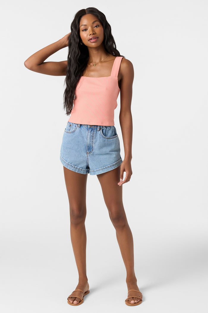 Vanessa Solid Sleeveless Top - Coral Haze | O'Neill