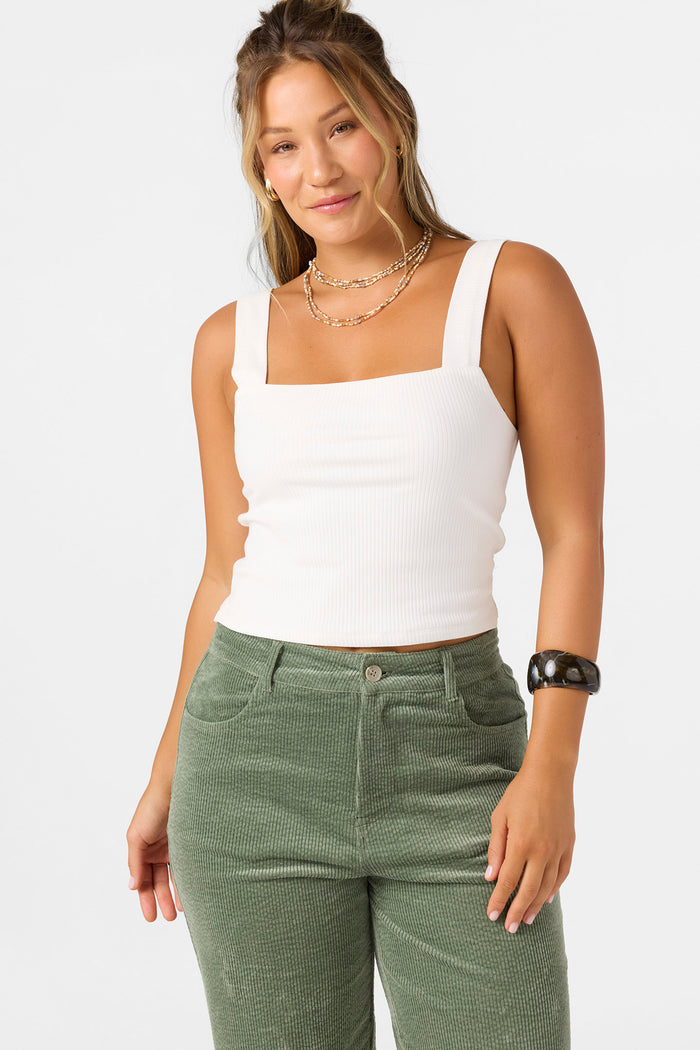 Vanessa Solid Sleeveless Top - Winter White | O'Neill